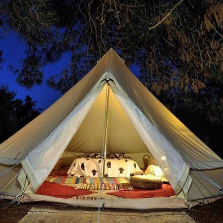 Glamping At A Lovely Tent In Skiaxtro- Marathopoli Villa Buitenkant foto