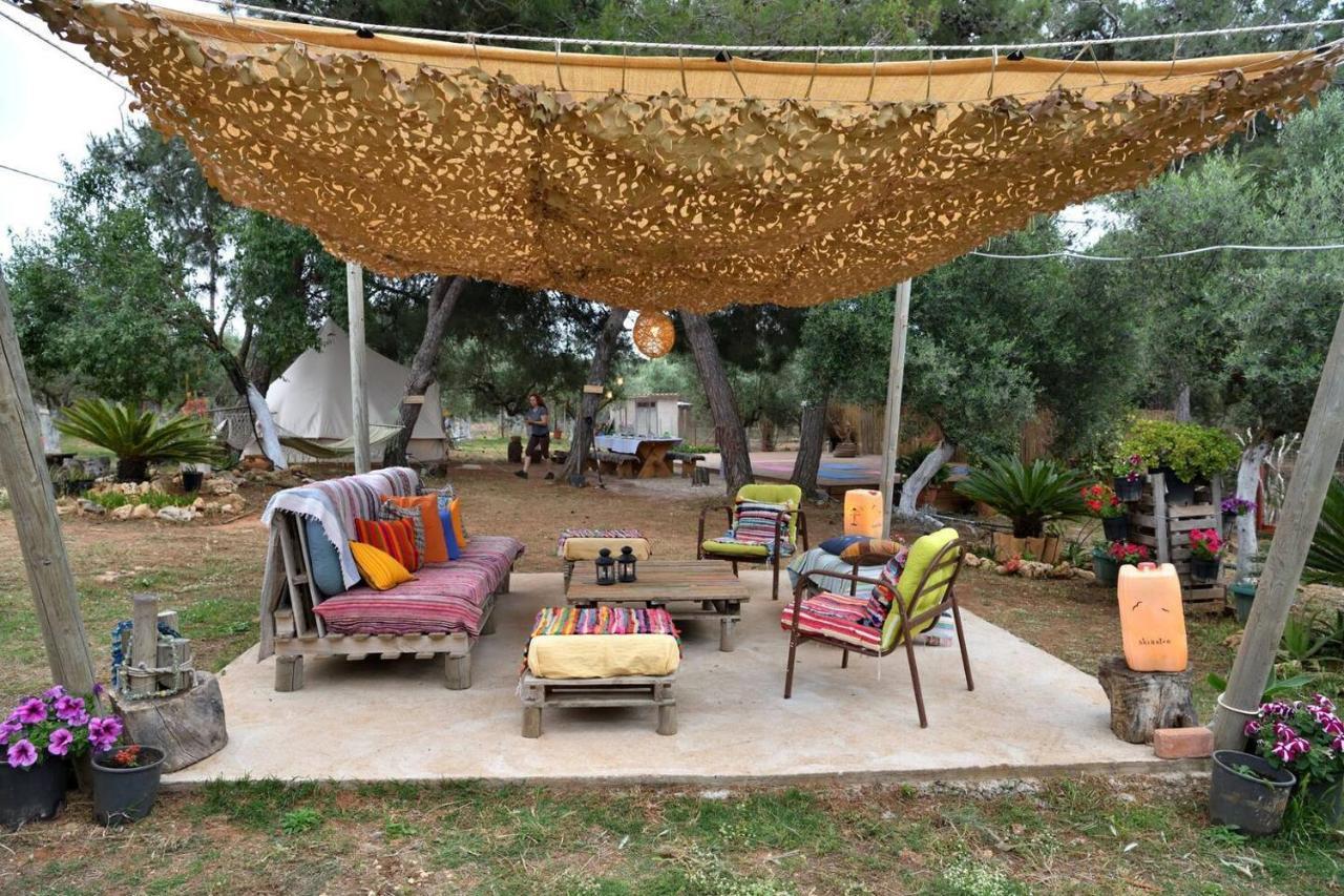 Glamping At A Lovely Tent In Skiaxtro- Marathopoli Villa Buitenkant foto