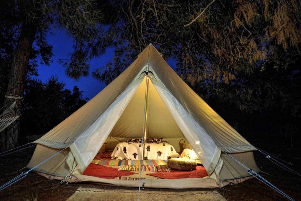 Glamping At A Lovely Tent In Skiaxtro- Marathopoli Villa Buitenkant foto