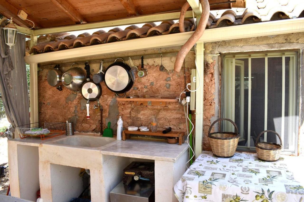 Glamping At A Lovely Tent In Skiaxtro- Marathopoli Villa Buitenkant foto