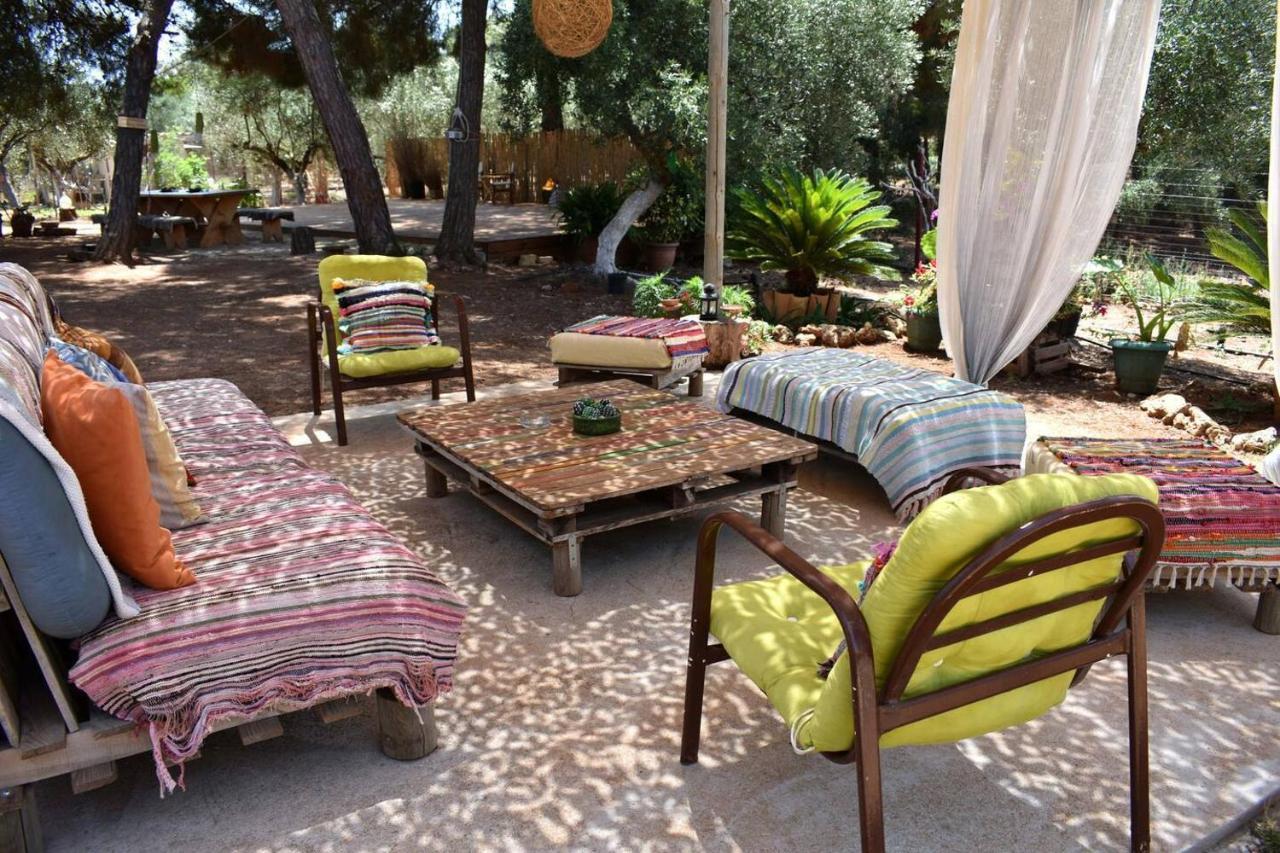 Glamping At A Lovely Tent In Skiaxtro- Marathopoli Villa Buitenkant foto