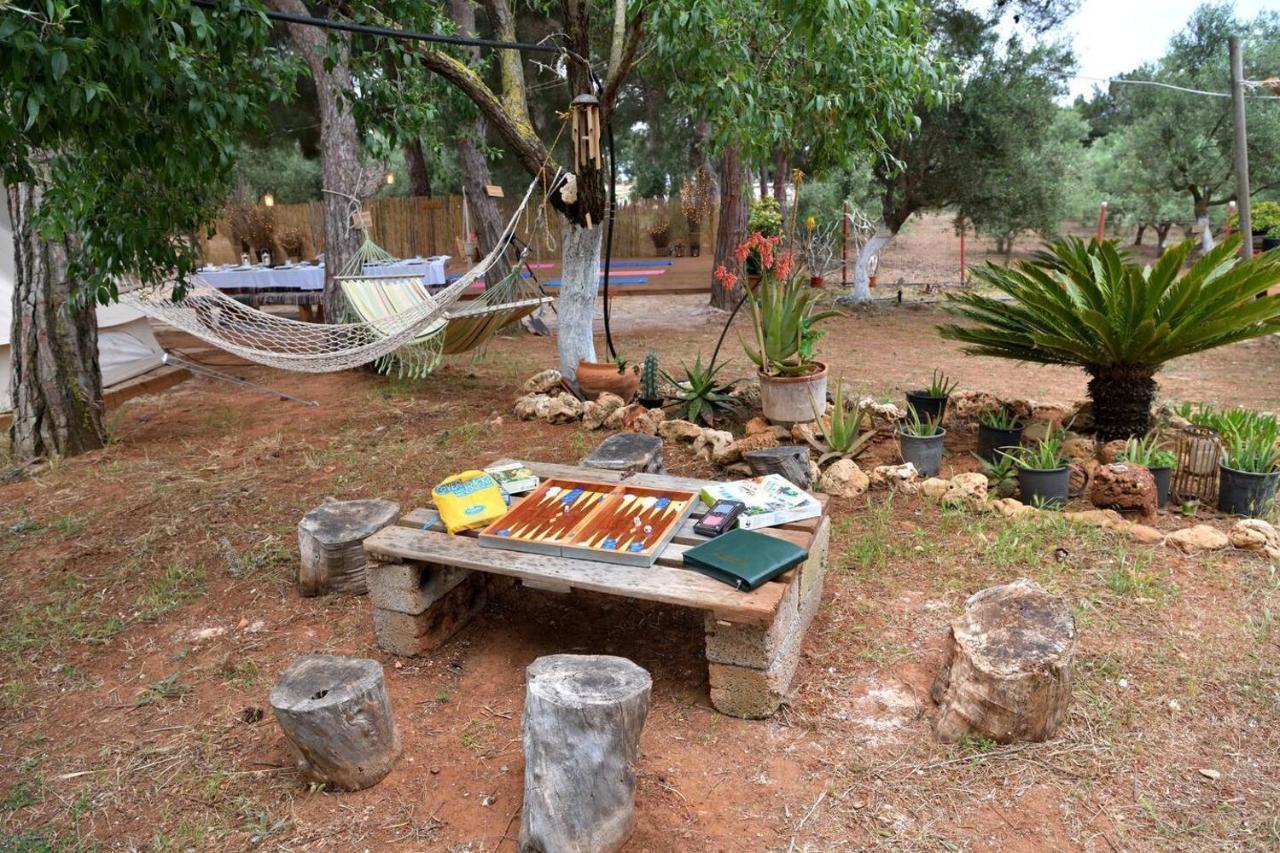 Glamping At A Lovely Tent In Skiaxtro- Marathopoli Villa Buitenkant foto