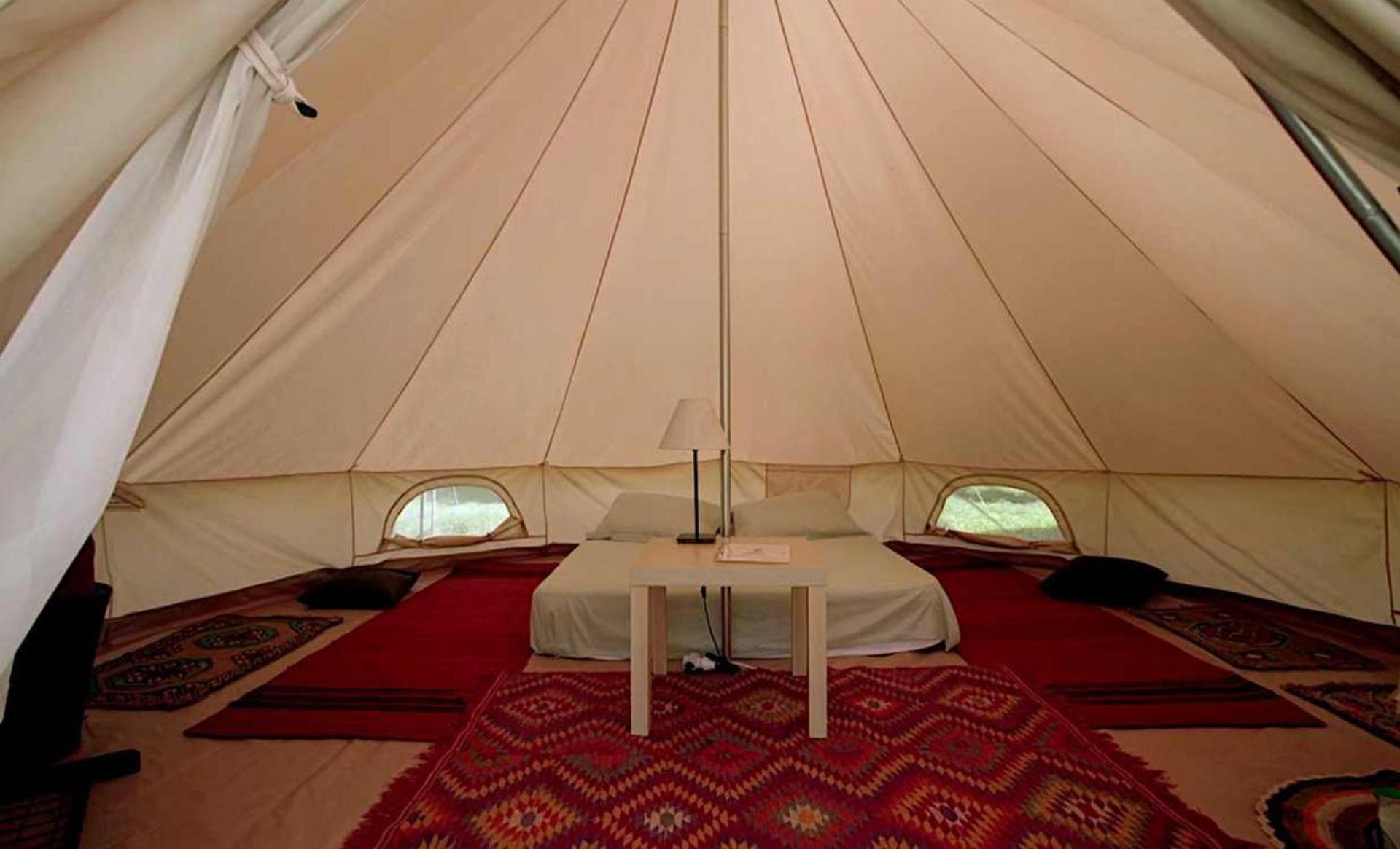 Glamping At A Lovely Tent In Skiaxtro- Marathopoli Villa Buitenkant foto