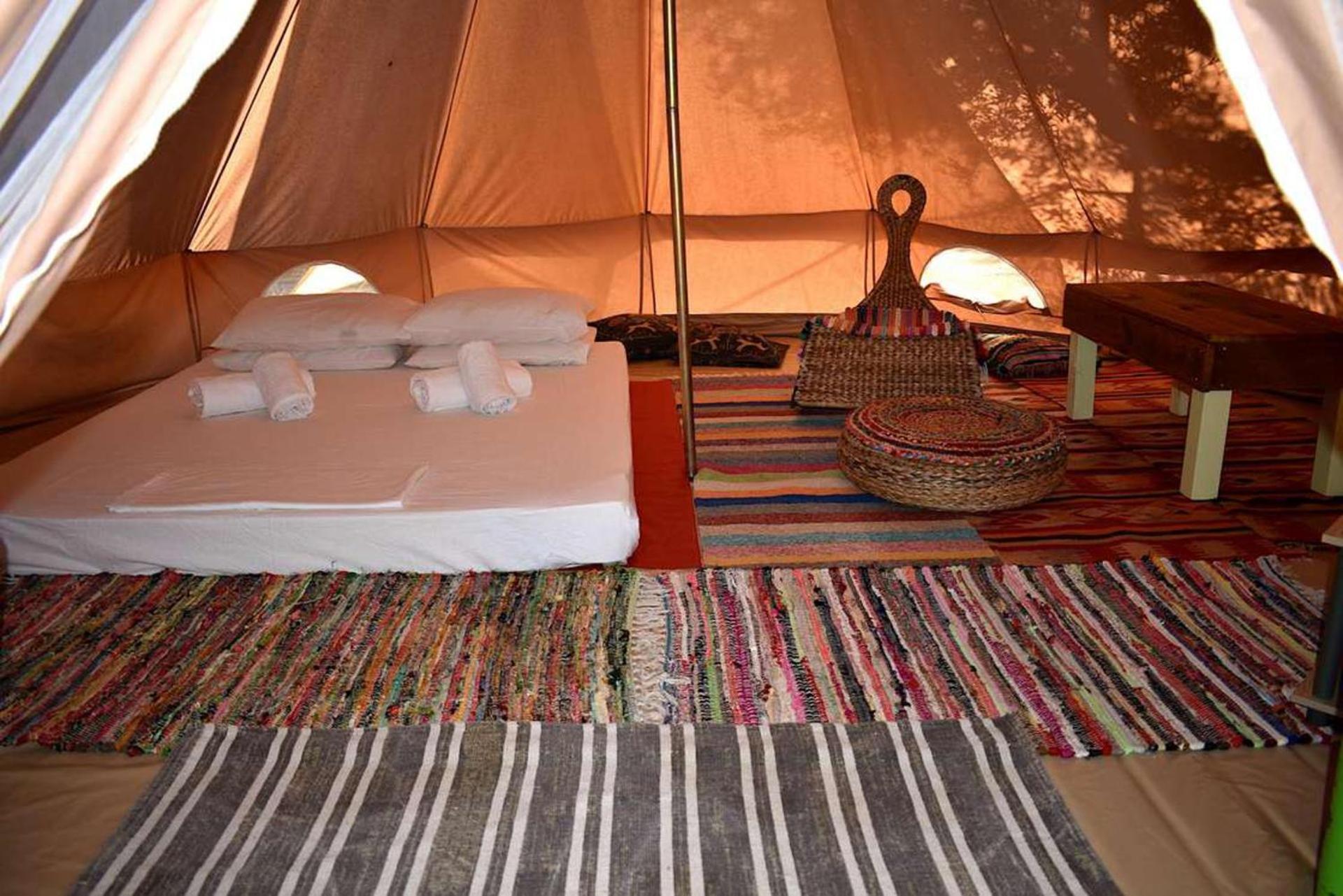 Glamping At A Lovely Tent In Skiaxtro- Marathopoli Villa Buitenkant foto